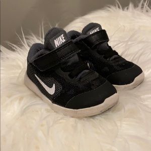 Nike Velcro shoes, black size 4